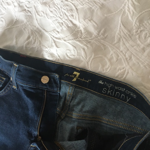 For All Mankind High Waist Ankle Skinny Jeans - Picture 4 of 4